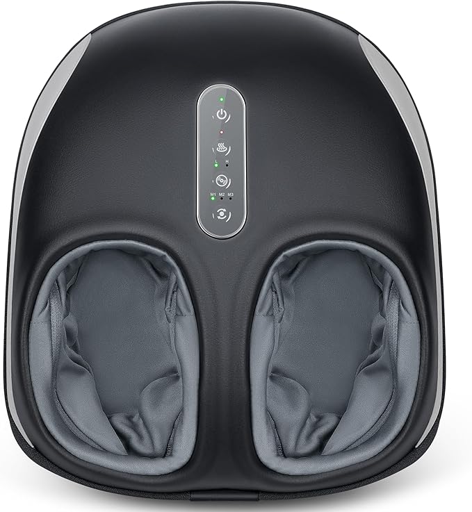 Nekteck Shiatsu Foot Massager with Heat for Neuropathy & Plantar Fasciitis, Electric Heated Feet Massager Machine for Pain Relief & Circulation, Birthday Christmas Gifts for Women Men Mom Dad Him Her