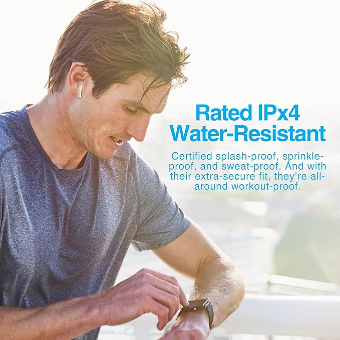 Naztech Xpods PRO Ear Buds - (Sandstone) True Wireless Earbuds Noise Cancelling Earbuds Wireless Bluetooth Earphone for Gym Sound Cancelling in Ear Headphones Fitness Earphones Includes Charging Case