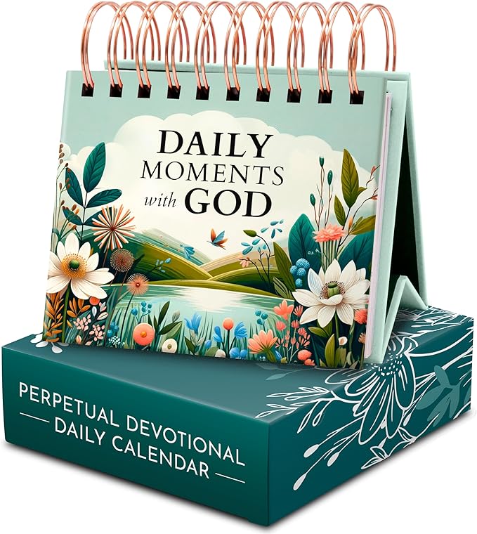 RYVE Inspirational Desk Calendar with Prayers, Blessings, and Devotions – Christian Gifts, Religious and Spiritual Gifts for Women, Christian Desk Decor, Inspirational Gifts