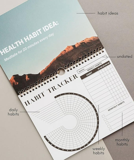Lamare Habit Tracker Calendar – Premium Daily Habit Tracker Journal and Goal Board, Workout Motivation & Productivity Tool