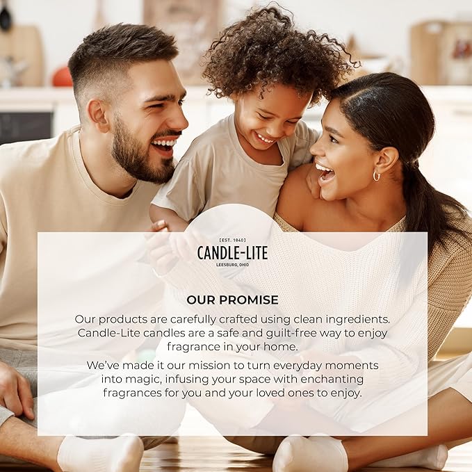 Candle-Lite Vibes Aromatic Fougere Mood-Enhancing Scented Candles, 15 oz Jar, Aromatherapy, Proudly Poured in The USA, 2-Wick, 86 Hours Burn Time, Perfect Relaxation Gift