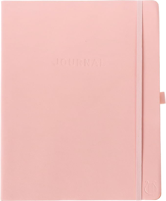 Graphique Apollo Vegan Leather Journal | Hardcover Notebook | 192 Lined Pages | Inner Pocket, Pen Loop, Elastic Closure | Work, Diary, Notes | 8” x 10”