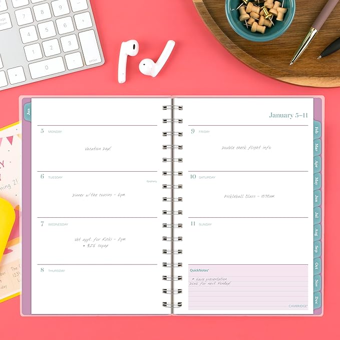 Cambridge 2026 Planner, Weekly & Monthly, 5-1/2" x 8-1/2", Small, Neo (1764-200-26)