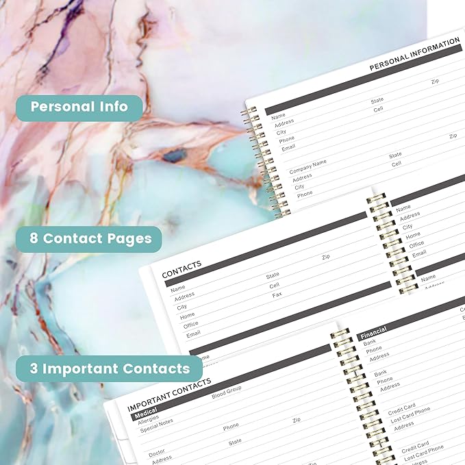 2026-2027 Monthly Planner - Monthly Planner 2026-2027 from Jan.2026 - Dec.2027, 2 Year Planners 8.5'' x 11'', 2-Year Calendar with Back Pocket, 24 Tabs