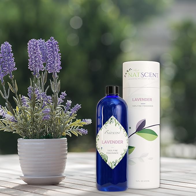 Lavender Essential Oils for Diffusers for Home, Nature-derived Lavender Essential Oil, Long-Lasting & Family-Friendly Diffuser Oils Scents, IFRA Certified, Cold Air & Ultrasonic - 16 oz