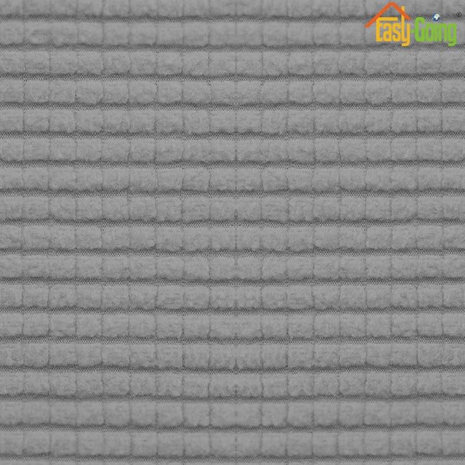 Easy-Going Stretch Cushion CoverSofa Cushion Furniture Protector Sofa Seat Sofa slipcover Sofa Cover Soft Flexibility with Elastic Bottom(Large,Light Gray)