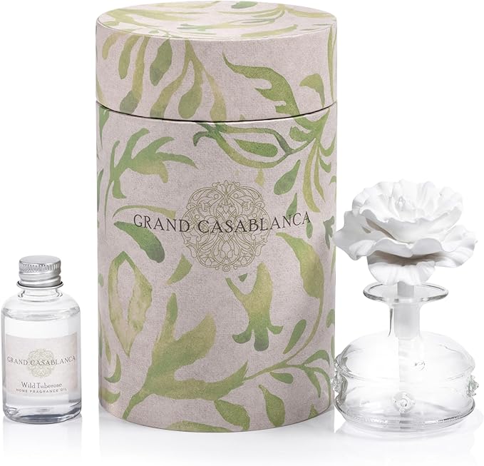 Wild Tuberose Zodax MINI Grand Casablanca Porcelain Diffuser