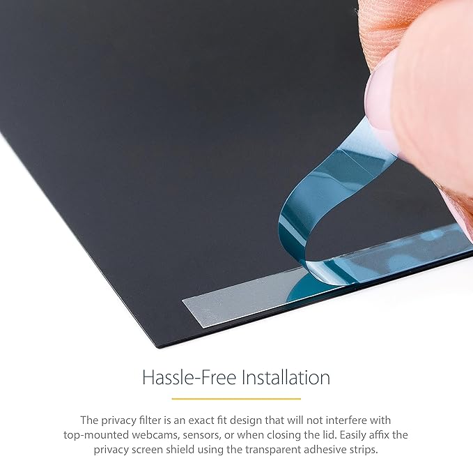 StarTech.com 16-inch MacBook Pro 21/23 Laptop Privacy Screen, Anti-Glare Privacy Filter w/51% Blue Light Reduction, Monitor Screen Protector with +/- 30 deg. Viewing Angle (16M21-PRIVACY-SCREEN)