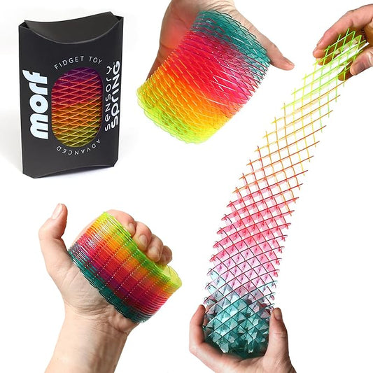 Morf Fidget Sensory Spring Berry – Bendy Elastic Fidget Toy for Kids and Adults, Dynamic Spring Toy with Color Transitions, Perfect for Sensory Play, Calming Stress Relief