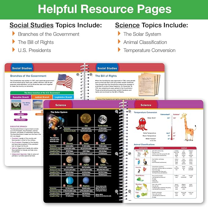 Global Datebooks 2025-2026 Elementary Student Planner 8.5x11 - Dated Weekly & Monthly Academic Planner (Large) with Ruler/Bookmark & Stickers, Ideal for Homework, Matrix Style, Corkboard
