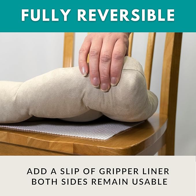 Barnett Home Decor Classic Check Navy Blue Dining Chair Pad with Ties - 15 x 17 Size Small Chair Cushion - Latex Foam Fill - Machine Washable, Reversible, 100% Cotton Plaid, Made in USA