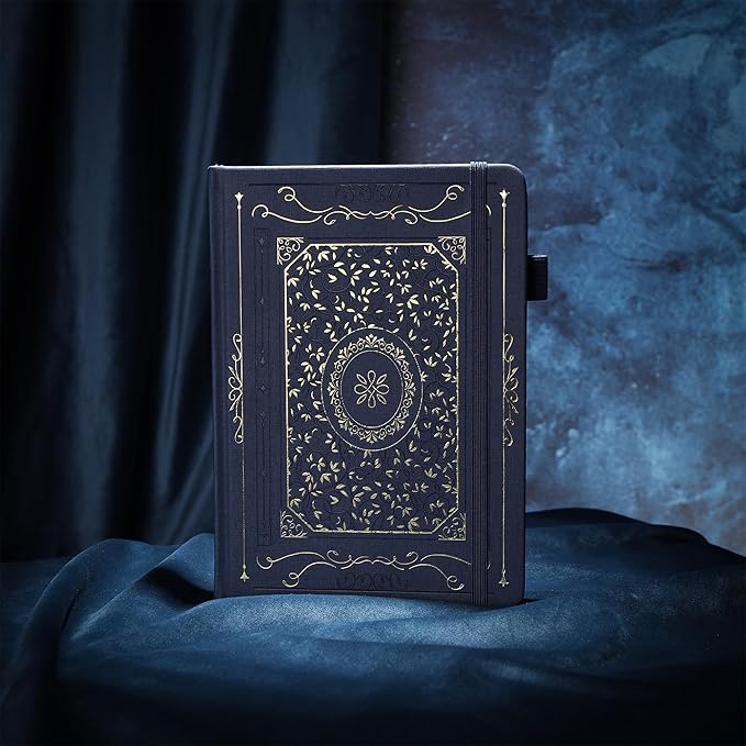 TIEFOSSI Bullet Dotted Notebook, 160gsm Thick Paper, Hardcover Dot Grid Journals for Women Men, 192 pages, for Travel, School and Office Use