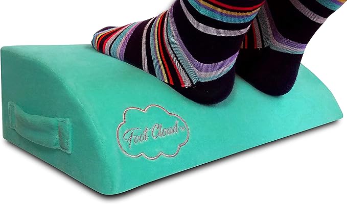 Cloud Ergonomic Foam Foot Rest. The Amazing Ergonomic Foam Desk, Office and Under Desk Foot Rest - Like Your Feet are Floating on a Cloud
