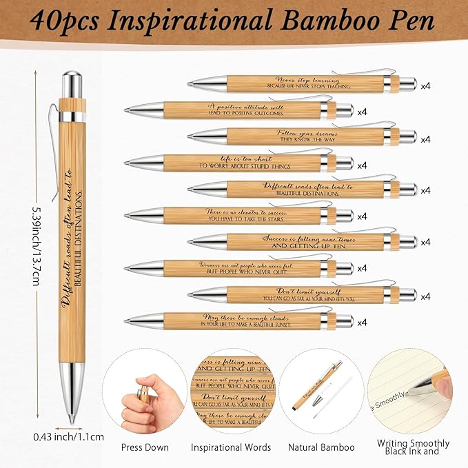 Spakon 20 Sets 2026-2027 Bulk Pocket Planners with Pens Small Daily Weekly Calendar Mini Inspirational Journal to Do List Goals Notepad Employee Appreciation Gift for Coworker Teacher Student(Classic)