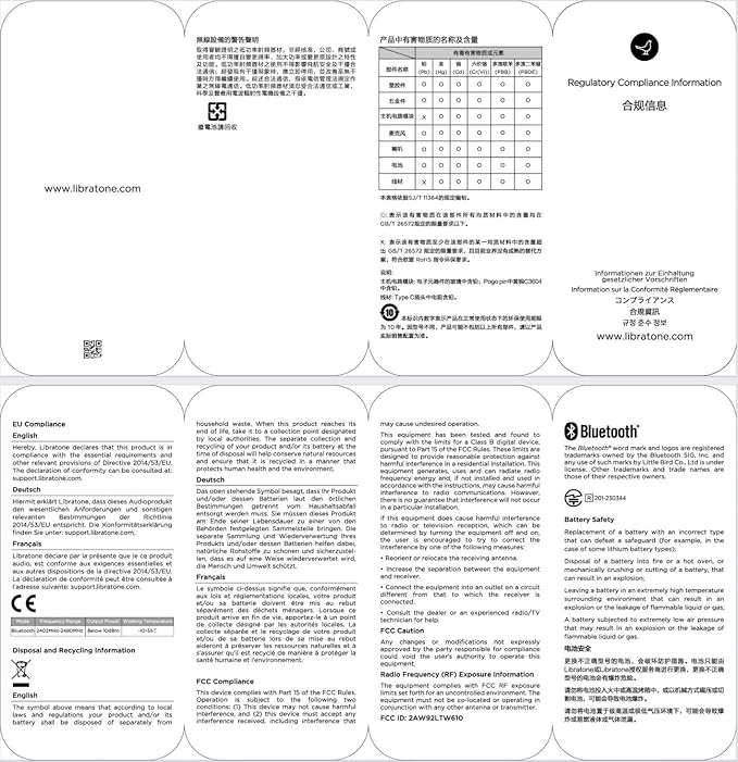 Libratone AIR+ 3 True Wireless in-Ear Headphones, Industry Leading Active Noise Cancelling, 11mm Dynamic Drivers, IP54 Rated dust and Water Resistent, 24 Hours of Battery Life (Black)