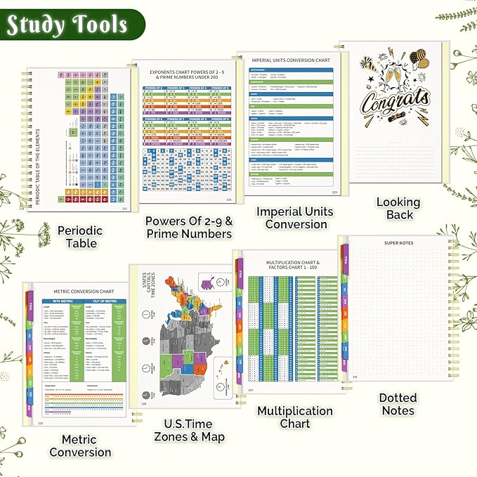 Jun 2025-Dec 2026 Academic Monthly Weekly Daily Planner for School, 19 Months Calendar 25-26 Planning Book with Colorful Tabs, 8.5" x 11" Mid Year College Organizer for Student Teacher (Beige)