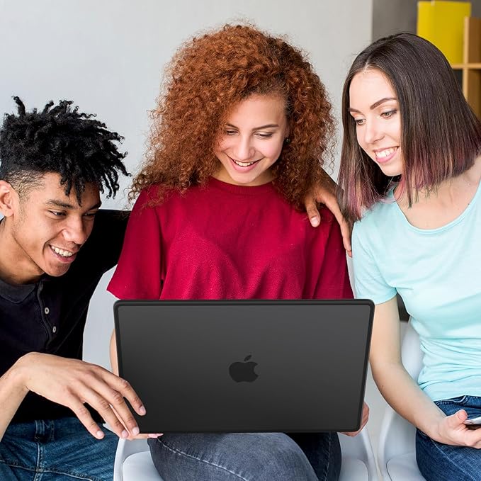 AKIT Compatible with MacBook Pro 16 inch Case 2025 2024-2021 M4 M3 M2 M1 Pro Max A3403 A3186 A2991 A2780 A2485, [Anti-Cracking] Hard Shell Laptop Case&Keyboard Cover&Screen Protector, Black