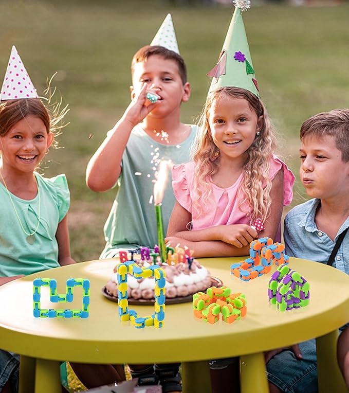 Ganowo 18 Pack Wacky Tracks - Fidget Toys ADHD Finger Sensory Autism Stress Relief