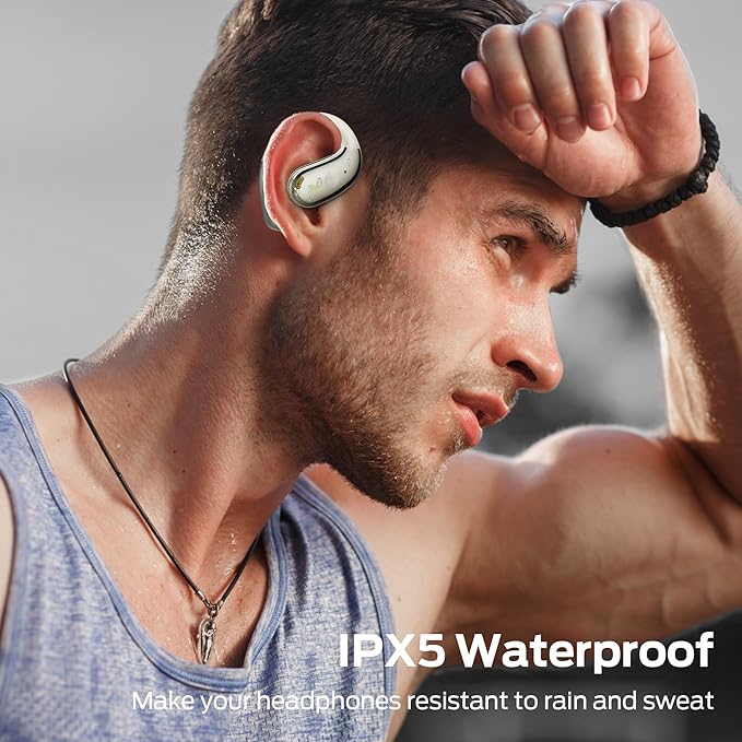 Monster Open Ear AC360, Wireless Bluetooth Rotary Earphone, with Lanyard, Upgraded Bluetooth 6.0, Touch Control, 24h Long Battery Life, IPX5 Waterproof,Long-Lasting Wear Without Fatigue