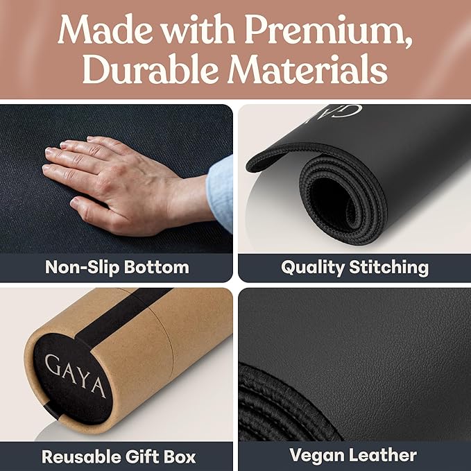 GAYA Grounding Mat for Feet, Sleep Improvement, Back Pain Relief, Muscle Relaxation & Stress, Earthing Pads for Bed, Ground for Desk, Earth Mats, Bedding Pad (24''X16'')