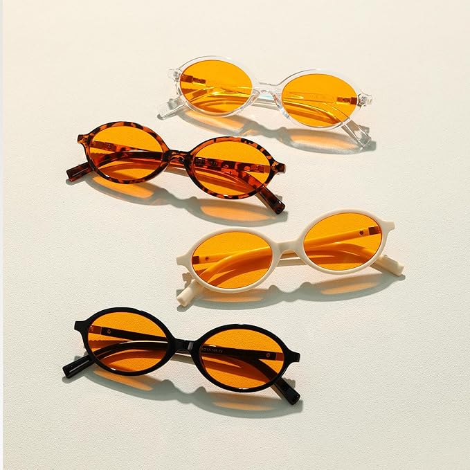 Trendy Amber Blue Light Blocking Glasses Orange Lens for Better Sleep,Computer Eye Strain Men Women Gaming Glasses