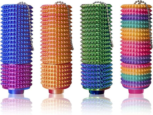 4PCS Little Ouchies Fidget Toy, Spike Roller Toy, Adults Pain stim Fidget Toy, Press and Rotate Adults Spiky Sensory Toys, Portable ADHD Toys, Novelty Gifts
