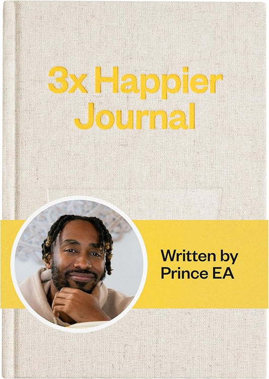 Intelligent Change Prince EA 3x Happier Journal - Guided Self Care 2025 Gratitude, For Men and Women with Daily Prompts, Inspirational Guides and Motivation for Enhanced Joy, Mindfulness & Well-Being