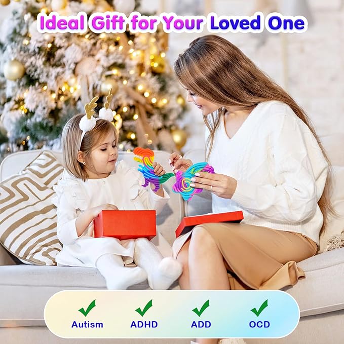 MoKo Sensory Activity Board, Double-Sided Silicone Sensory Activity Board with 55 Strings, Fidget Toys for Kids 3+ & Adults Calming, Stress, Anxiety, Autism & ADHD, 5 Pack