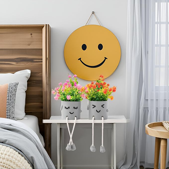 Lifelike Artificial Plants with Creative Pots, Realistic Faux Greenery for Home, Office, Bathroom, Bedroom, Kitchen, and Desk Decor, Long-Lasting Maintenance-Free DecorHome Office