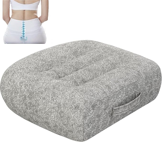 Super Thicken Car Seat Cushion for Adults-Car Booster Seat for Short Drivers-Increase The Field of View by 12cm/4.7in,Plush shell, breathable,with handle,easy to carry,for Cars,Office,Home(Light Gray）