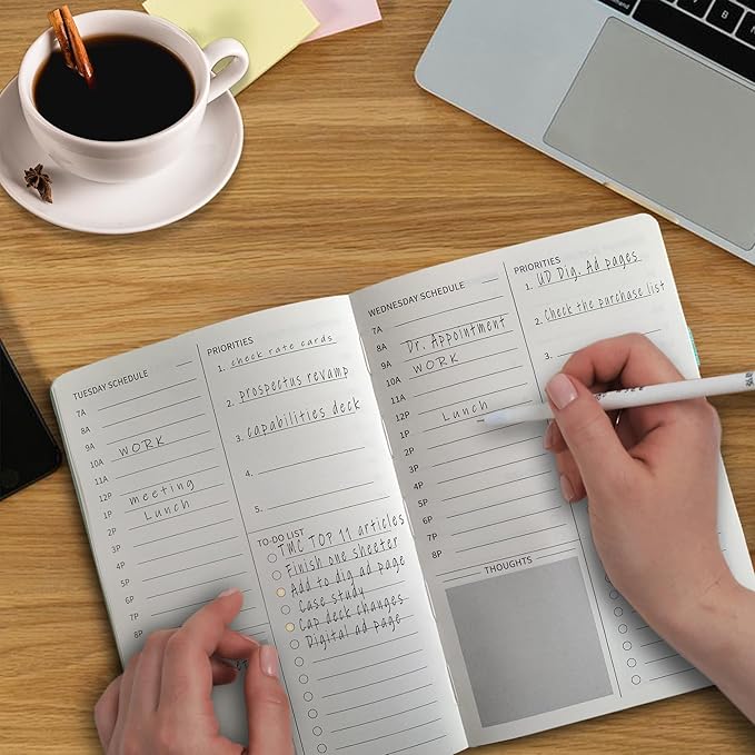 ADHD Planners, ADHD Planner for Adults Undated, Organize Your Days 2026 Keep Focus and Goal Setting (Light Blue)