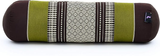 Leewadee Small Yoga Bolster – Shape-Retaining Cervical Neck Roll, Tube Pillow for Comfortable Reading, Kapok Filling, 22 x 6 x 6 inches