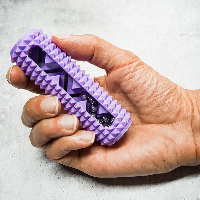 ZenStick – Spikey Sensory Fidget Toy with Steel Balls for Anxiety Relief, Focus, Stress Reduction & Mindful Stimulation (Purple)