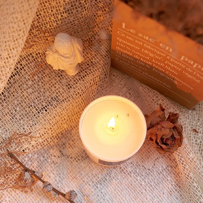 Chloefu LAN White Sage Candle for House Energy Cleansing and Chakra Healing-Relaxing Soy Scented Candles Gift for Women 7.1oz|45 Hour Long Lasting Glass Jar Candle Stress Relief