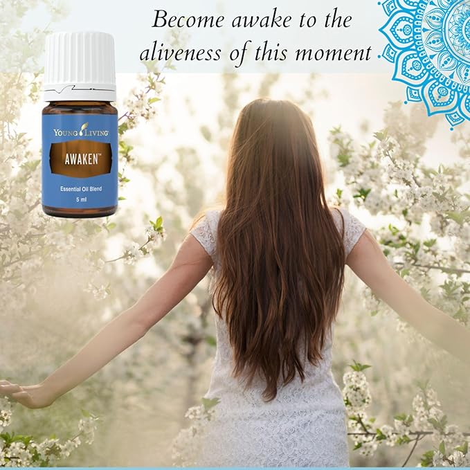 Young Living - Awaken Essential Oil Blend 5 ml | Aromatherapy for Inner Self-Awareness | Promotes Emotional Wellness & Spiritual Awakening | Uplifting, Energizing Aroma