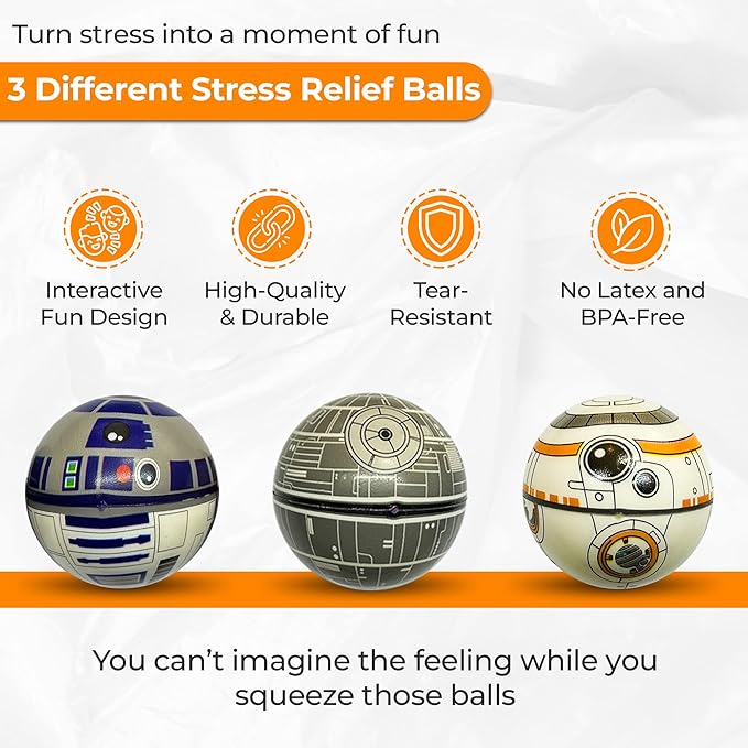 Squishy Balls 2 Packs- Pop Fidget Toy, Stress Relief Fidget, Stress Ball Use for Play/ Decor/ Improve Concentation and Focus [Super Soft] Pack of 2 - 6 Balls