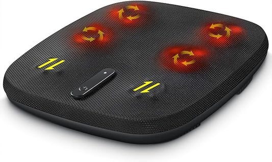 Nekteck Shiatsu Foot Massager with Heat, FSA Eligible Electric Kneading Feet Massage Machine for Plantar Fasciitis Pain Relief, Built-in Infrared Heat Function for Home and Office Relax, HSA Eligible