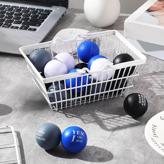 Jerify 72 Pcs Motivational Stress Balls Bulk Inspirational Stress Balls Colorful Foam for Adults Hand Exercise Small Therapy Fidget Relief Anxiety Toys for Coworkers Gifts Fidget