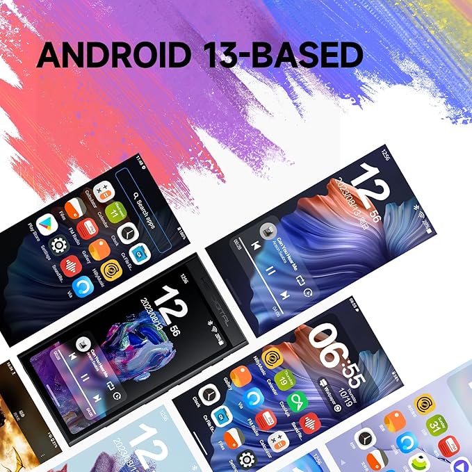 HiBy Digital M300 Music Player with Speaker Android 13 OS SD665 Soc Bluetooth WiFi and FM 1280x640 Resolution IPS Display Supports PCM768k DSD256 32G+2TB Expandable Memory Blue