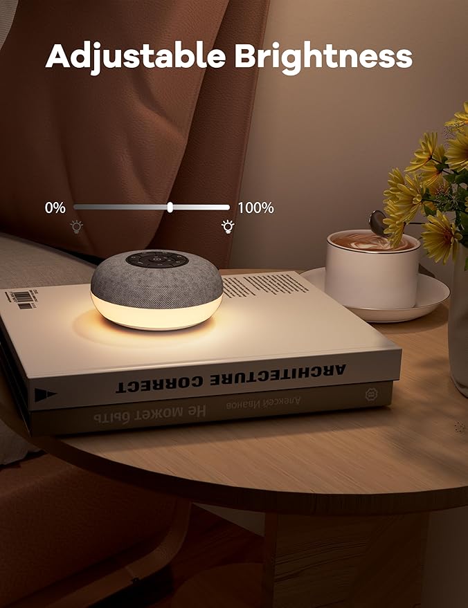 Portable Sound Machine Baby, Long Battery with Loud Bluetooth Speaker, 39 Special Soothing Sounds, White Noise Sound Machine for Sleeping