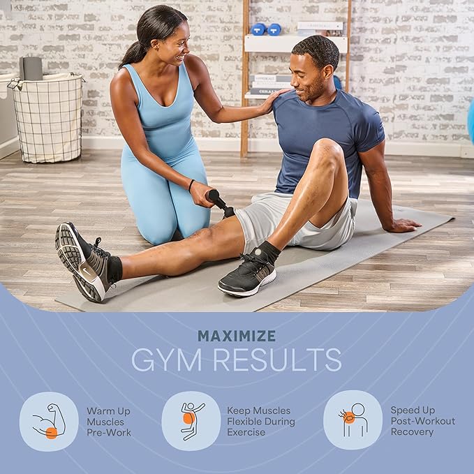 LifePro Percussion Massage Gun FSA HSA Eligible– Deep Tissue Handheld Massager for Athletes – Muscle Recovery Tool for Men & Women – Quiet, Portable with Attachment Heads & Travel Case