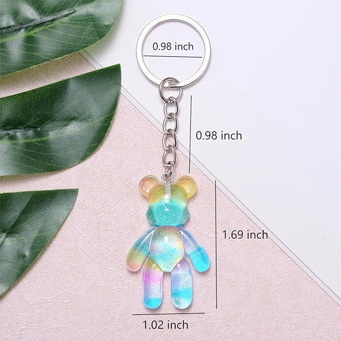 Pocket Bear Hug, Anxiety Relief Gift for Friend Mental Health Positivity Gift Autism Fidget Gifts Stress Relief Gifts for Her Comforting Present for Son Daughter Back to School Rainbow Blue