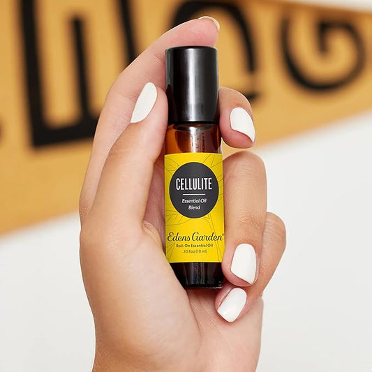 Edens Garden Cellulite Essential Oil Roll-On Blend- 100% Pure Premium Grade, Natural, Therapeutic, Aromatherapy, Kid & Skin Safe, The Best for Body, Relaxation, Face Pre-Diluted 10 ml (.33 fl oz)