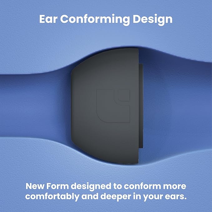 Foam Masters Ultra-Premium Memory Foam Ear Tips for AirPods Pro 1st & 2nd Gen | 3 Pairs | New Ver. | Secure Fit | Super Comfort | Better Noise Cancel | Replacement Buds (Large, Space Gray)
