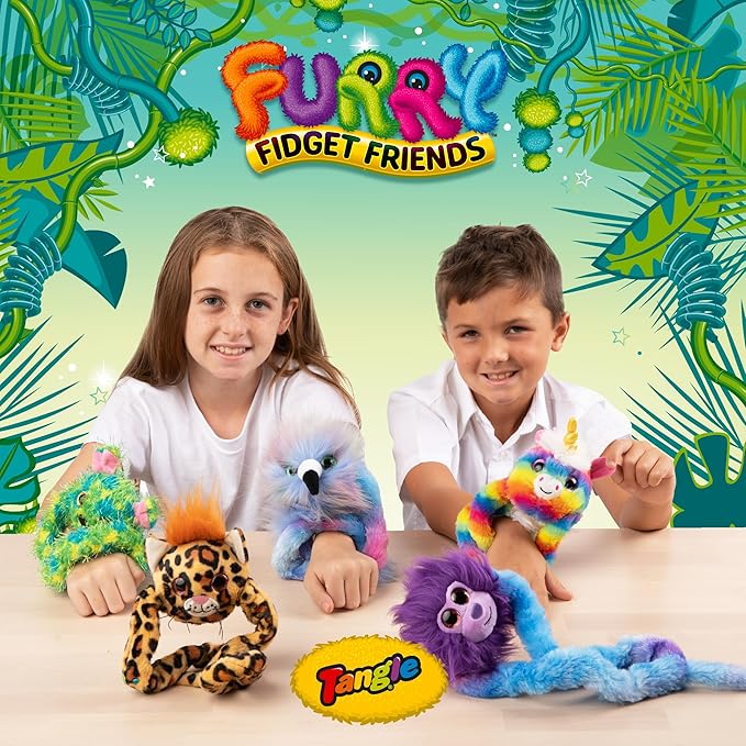 Tangle Furry Fidget Friends - New! Chay The Bear - Plush Tangle Fidget Toy Furry Friend - Magical, Creative Creatures from The Tanglonia Universe - Take Your Furry Fidget Friend with You Everywhere!