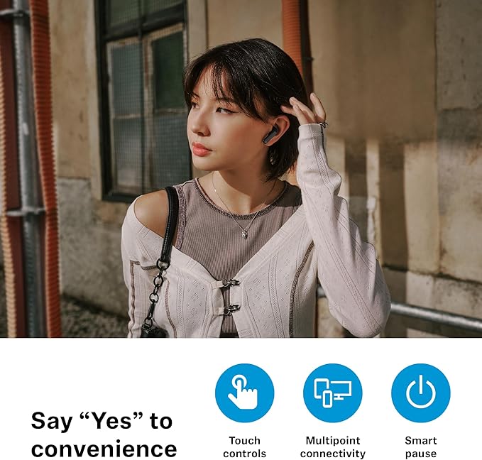 Sennheiser Sennheiser ACCENTUM Open Wireless Earbuds - Ear Buds with Open Design, Dynamic Sound and Bluetooth 5.3 for Premium Everyday, Black