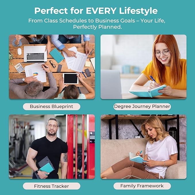 Weekly Monthly 2026 Planner (Jan.26-Dec.26),6.5"x3.75",12 Months Agenda Plan with Month Tabs & Pocket,Expenses/Note Pages, Appointment Book Calendar with Vegan Leather Cover,Light Blue