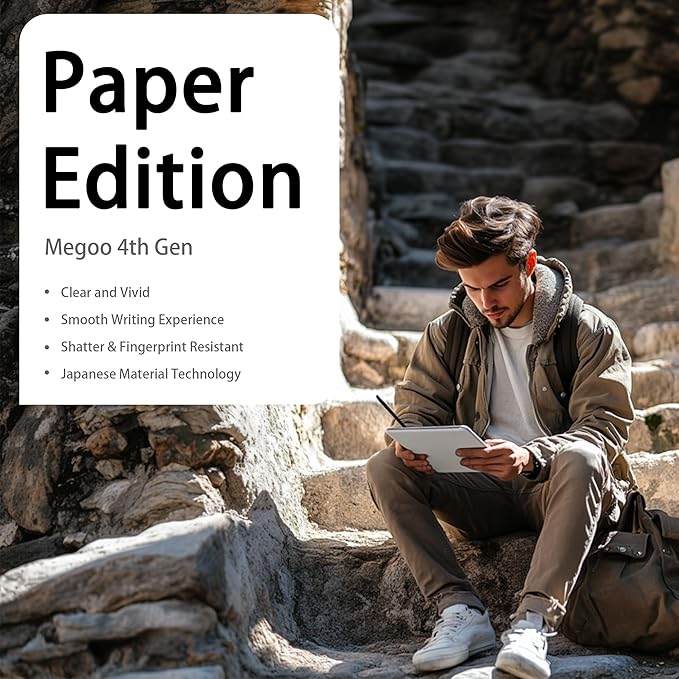 Megoo Paper Glass Screen Protector for iPad Air 11 inch M2-M3(2024-2025 6/7th Gen), Matte for Drawing/Anti-Glare/Easy Installation/Protective Case Compatible,2-Pack