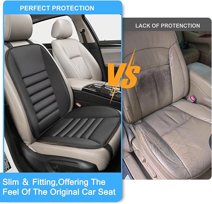 Car Seat Cushion with Back Support Pillow, 1.2'' Thick Enhanced Comfort Memory Foam Design for Pain Relief, Ideal for Drivers and Office Use - Ergonomic Lumbar Comfort for Long Sitting