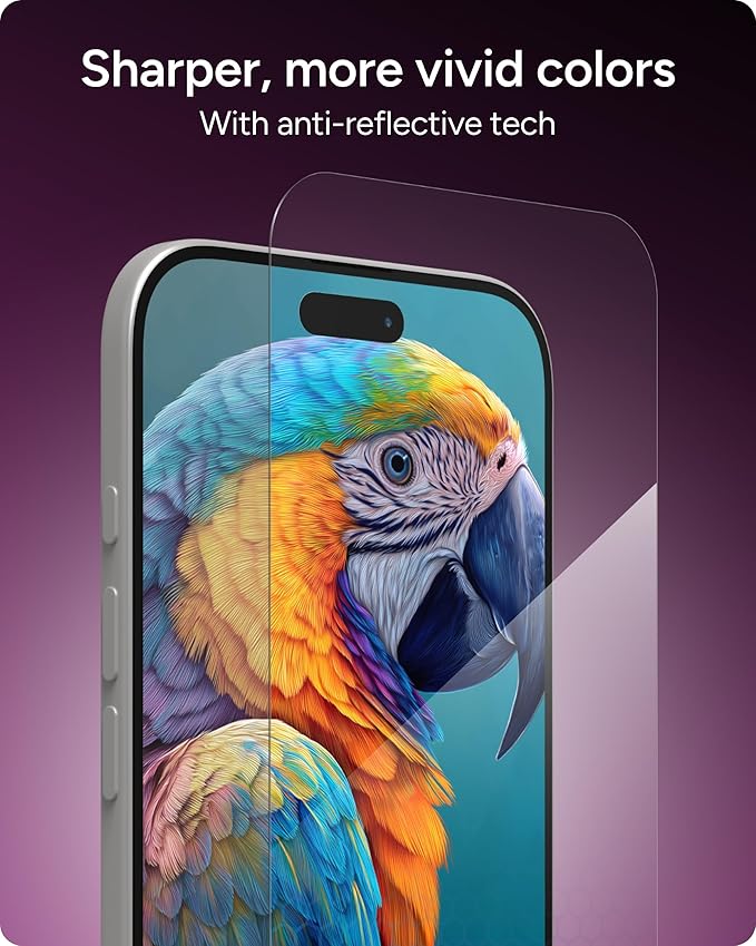 ZAGG XTR5 Screen Protector for iPhone Air - Glass, Blue Light Protection, 11X Stronger, Eyesafe CPF60 Tech, Anti-reflective Tech, Vibrant Color & Touch Sensitive Tempered Glass, Easy To Install